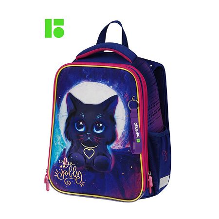 Ранец Berlingo Expert "Jolly kitty" 37*28*16см, 2 отделения, 2 кармана, анатомическая спинка 