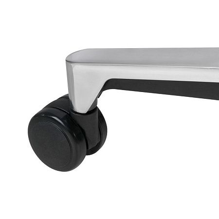 Кресло руководителя Helmi HL-E35 "Synchro Lux", экокожа серая, синхромеханизм, алюминий, до 150кг