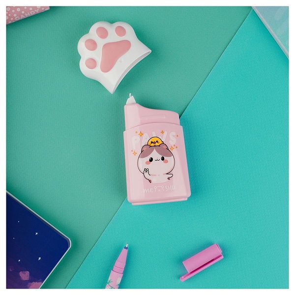 Корректирующая лента MESHU "Paw", 5мм*12м, пвх-бокс, европодвес