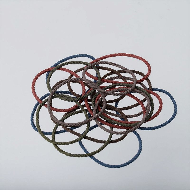 Резинки для волос MESHU, темные ассорти, 20шт., диаметр 4,5см, европодвес