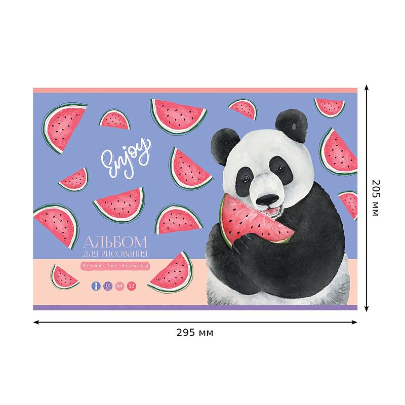 Альбом для рисования 12л., А4, на скрепке BG "Для тебя"