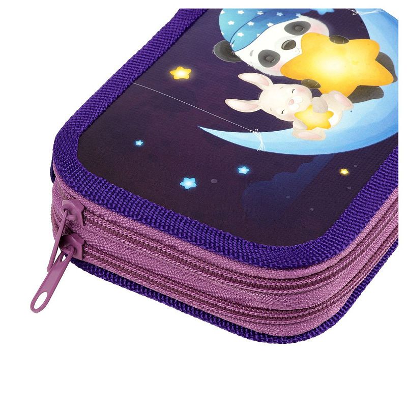 Пенал 2 отделения, 190*105 ArtSpace "Moon Light", ламинированный картон 