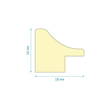 Рамка деревянная 21*30см, OfficeSpace, №2, Natural