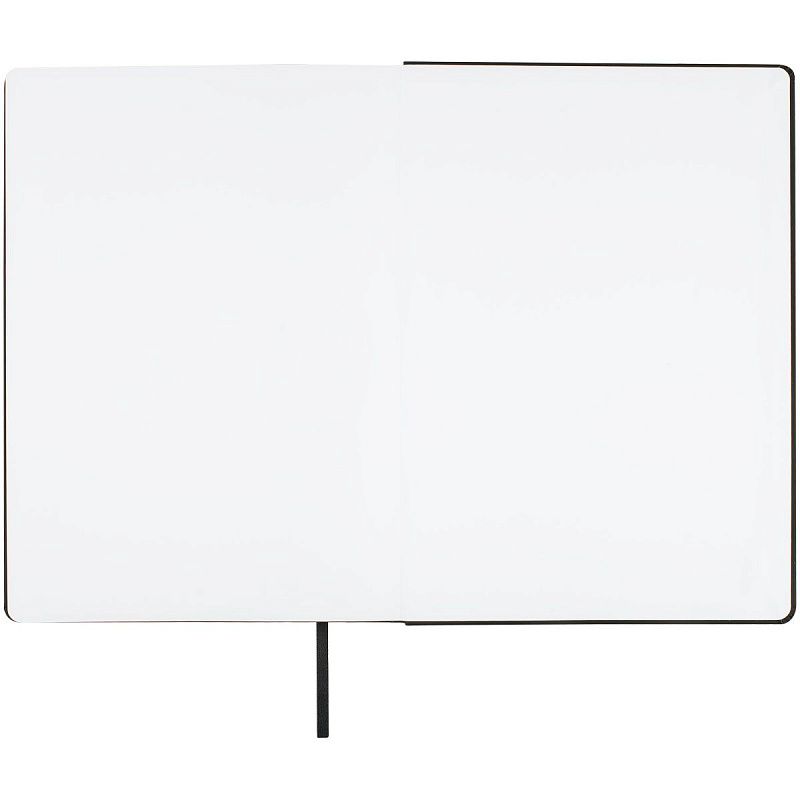 Скетчбук 80л., А4 Гамма "Студия", черный, твердая обложка, на резинке, белая, 140г/м2