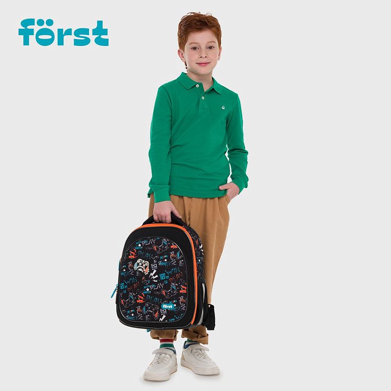 Ранец Först F-Light "Flawless Victory" 36*27*15см, 2 отделения, 2 кармана, анатомическая спинка 