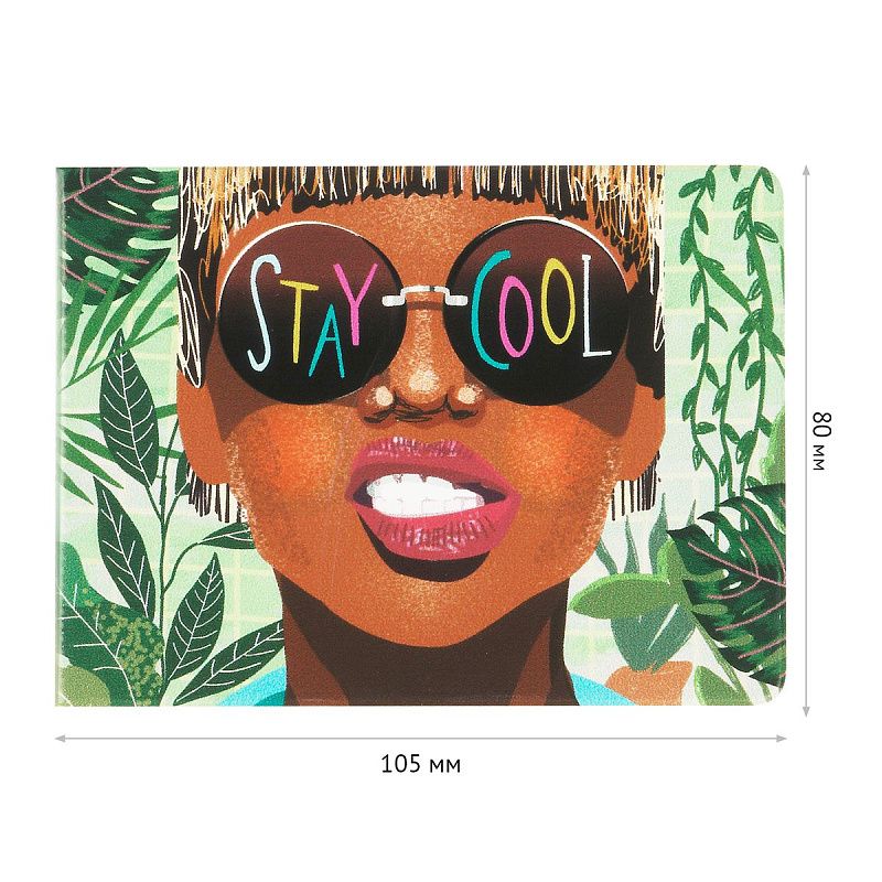 Обложка для студенческого билета, пропуска, удостоверения OfficeSpace "Cool Girl", ПВХ, фотопечать 