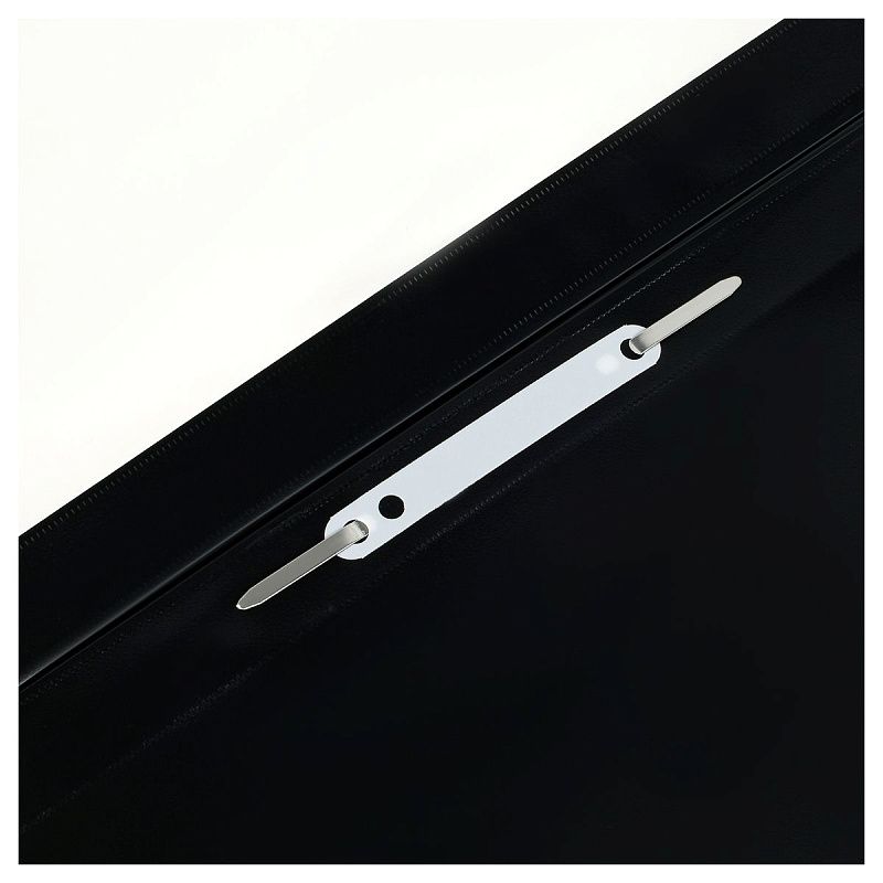 Папка-скоросшиватель пластик. СТАММ А4, 120мкм, черная с прозр. верхом 