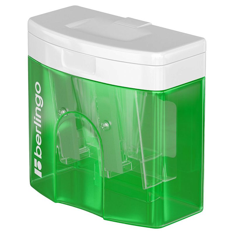 Точилка пластиковая Berlingo "Perfect XL" 2 отверстия, контейнер, ассорти 