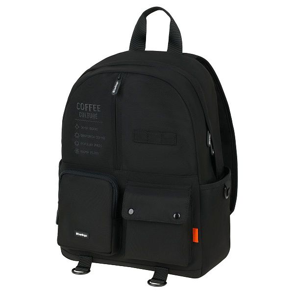 Рюкзак Berlingo Urban "Coffee culture" 42*30*13,5см, 1 отделение, 6 карманов, уплотненная спинка