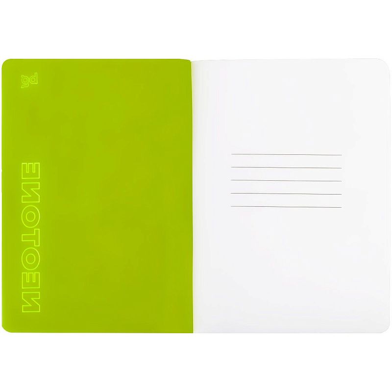 Записная книжка А6 50л. на сшивке BG "Neotone", желтый, фактурное тиснение, блок в точку 80г/м2