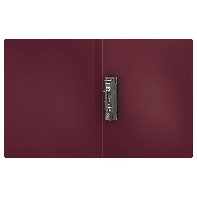 Папка с боковым зажимом СТАММ "Герб" А4, 17мм, 700мкм, пластик, гранат 