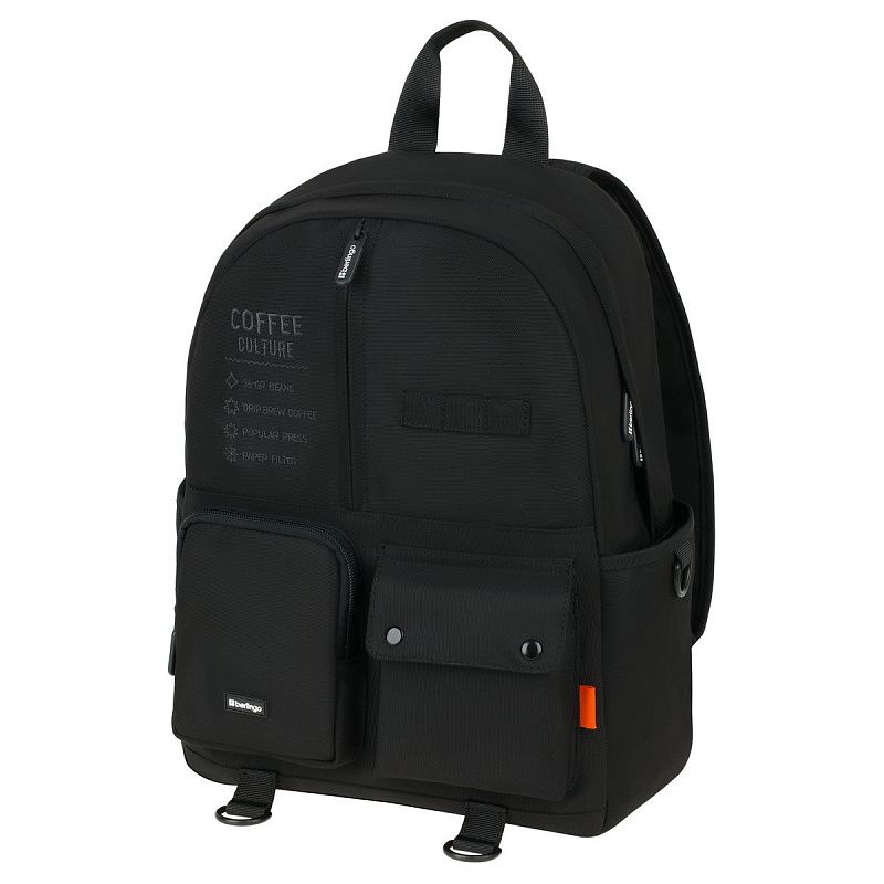 Рюкзак Berlingo Urban "Coffee culture" 42*30*13,5см, 1 отделение, 6 карманов, уплотненная спинка