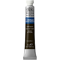 Акварель художественная Winsor&Newton "Cotman", 8мл, туба, сажа газовая