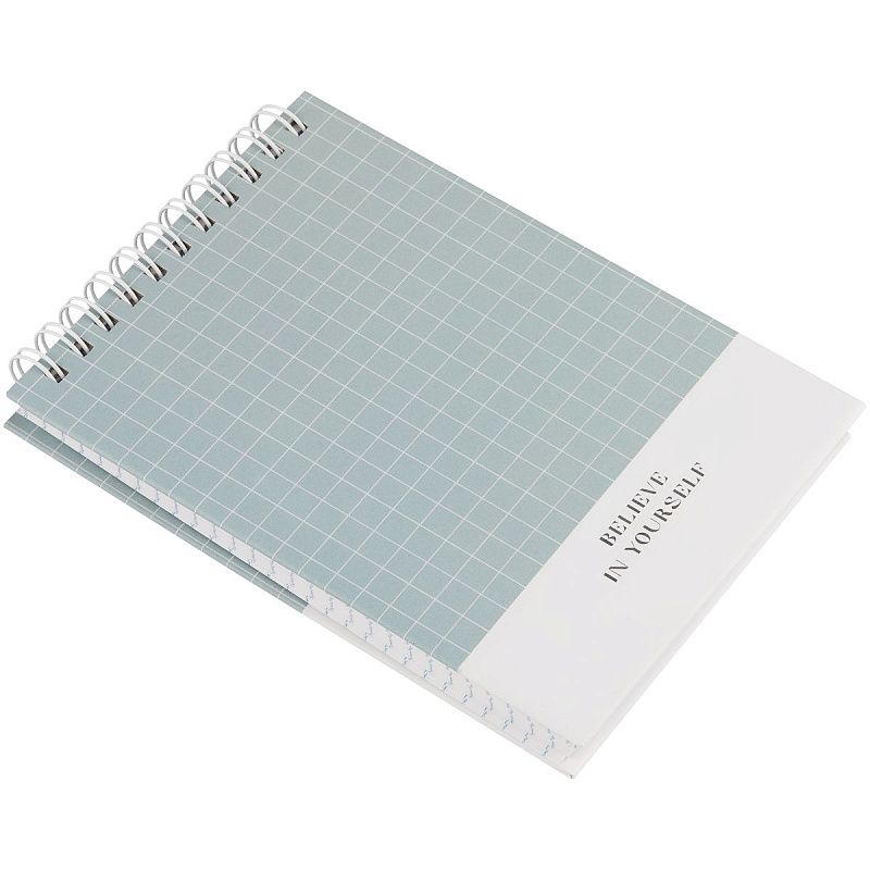 Блокнот А6 80л. на гребне BG "Shiny mono", твердая обложка, матовая ламинация, тиснение фольгой