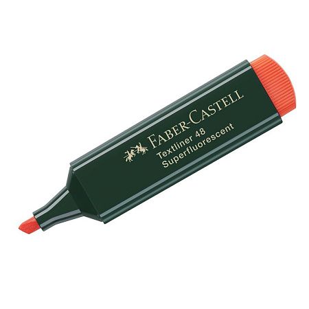 Текстовыделитель Faber-Castell "48" оранжевый, 1-5мм 