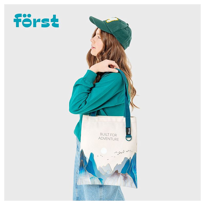 Сумка-шоппер Först "Mountains" 40*35см, 1 отделение, женская 