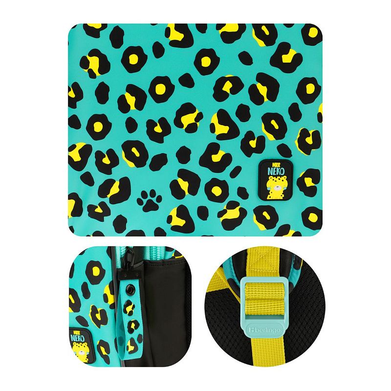 Рюкзак Berlingo inStyle "Leo blue" 41*27*20см, 3 отделения, 2 кармана, эргономичная спинка 