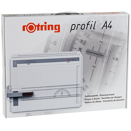 Доска чертежная А4 Rotring "Profil", магнитный зажим, угловой зажим 