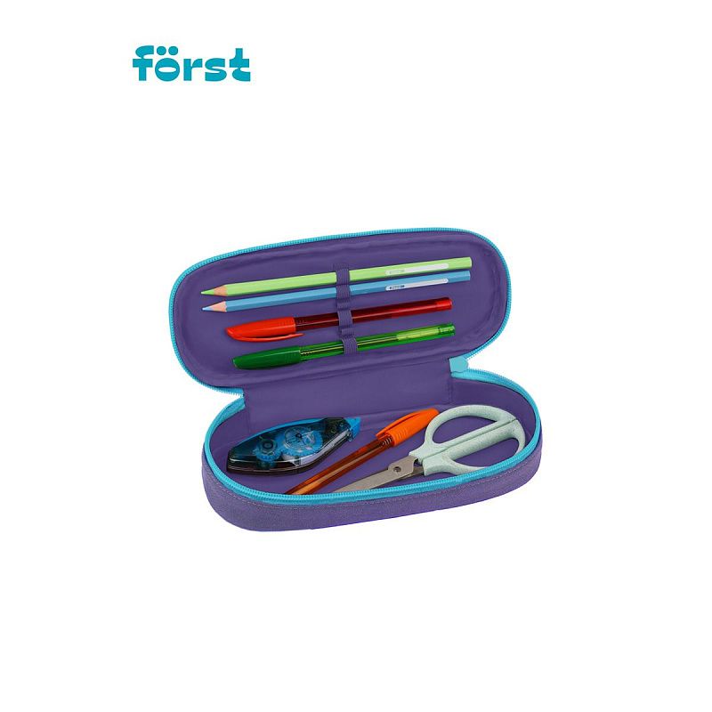 Пенал корпусный 1 отделение, 220*90*45 Först "Best friends", полиэстер 