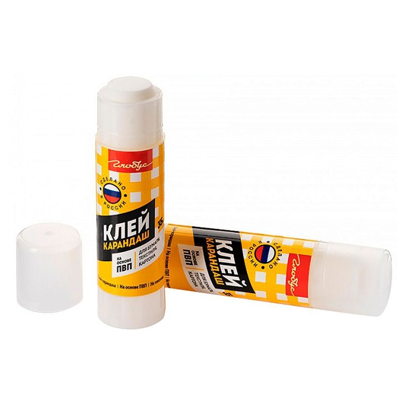 Клей-карандаш Globus "Школьный", 35г, ПВА