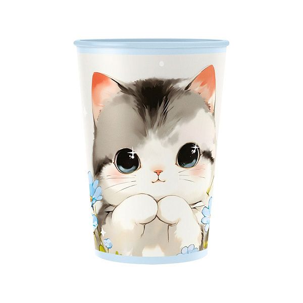 Стаканы бумажные MESHU "Cute cat", 200мл, 6шт.