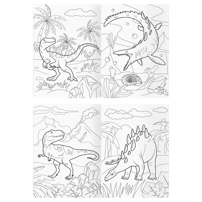 Раскраска А4, 16 стр., ТРИ СОВЫ "Для мальчиков"