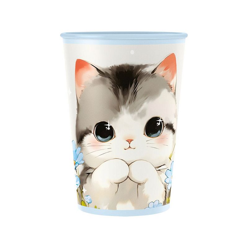 Стаканы бумажные MESHU "Cute cat", 200мл, 6шт.