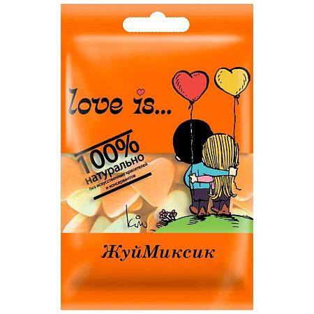 Жевательный мармелад  Love is…, банан-клубника, 20г