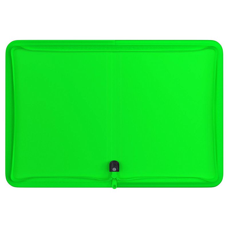 Папка на молнии Berlingo "Your Way" А4, 600мкм,  зеленый неон 