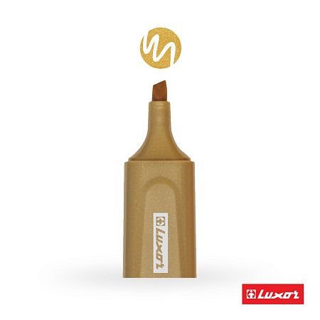 Текстовыделитель Luxor "Textliter Metallic" золото, 1-5мм 