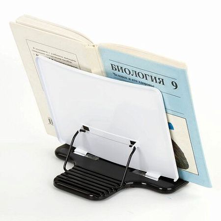 Подставка для книг, учебников, журналов BRAUBERG малая, регулируемый угол наклона, 230909 