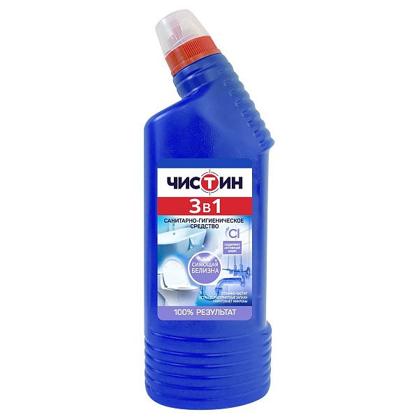 Чистящее средство санитарно-гигиеническое Чистин 3в1, активный хлор, 750мл 