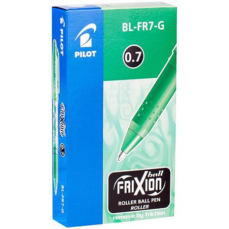 Ручка гелевая стираемая Pilot "Frixion" зеленая, 0,7мм 