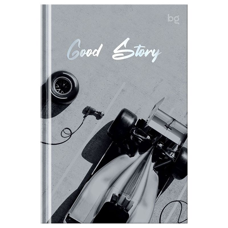 Бизнес-блокнот А6, 64л., евроформат, BG "Good story", матовая ламинация, тиснение фольгой