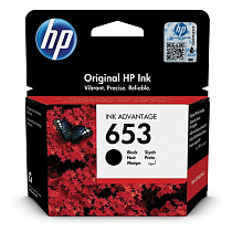 Картридж струйный HP (3YM75AE) DeskJet Plus Ink Advantage 6075/6475, №653, черный, 360 страниц, оригинальный