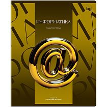 Тетрадь предметная 48л. BG "Темное стекло" - Информатика, конгрев, твин-лак, 70г/м2