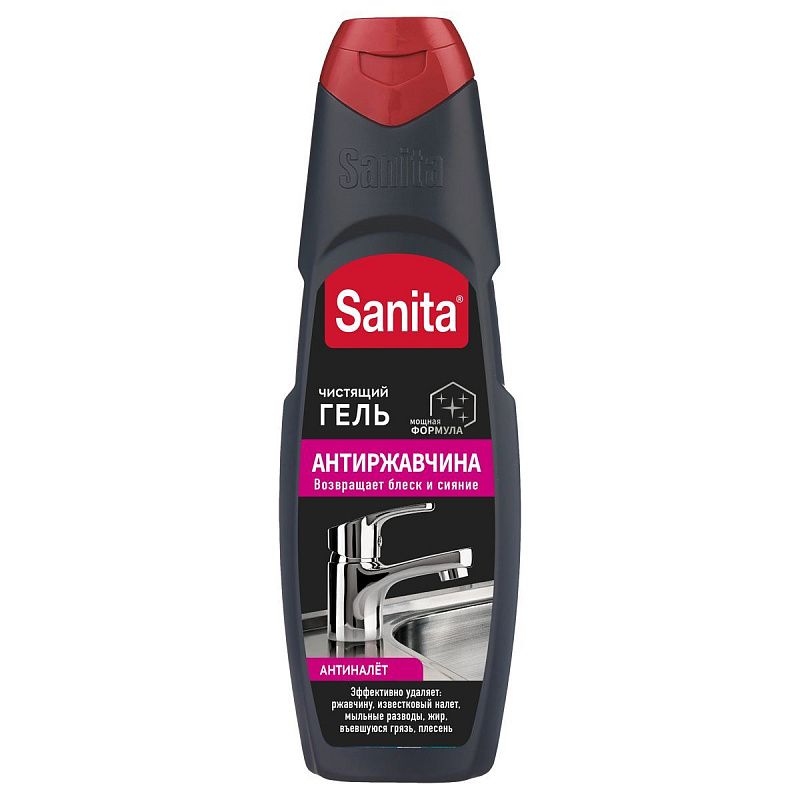 Средство чистящее Sanita "Антиржавчина", гель, 500мл 