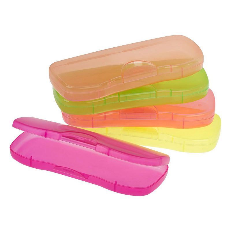 Пенал-футляр, 204*83*25 СТАММ, неоновые цвета, ассорти 