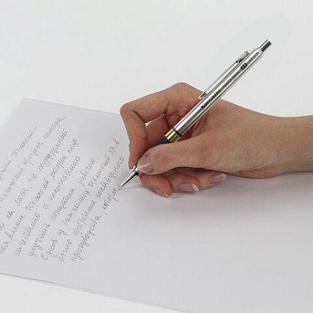 Карандаш механический 0,5 мм, BRAUBERG "Black Jack", металлический корпус, ластик, резиновый грип, 180463 