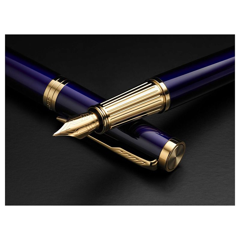 Ручка перьевая Parker "Ingenuity Blue GT" 0,8мм, подарочная упаковка 