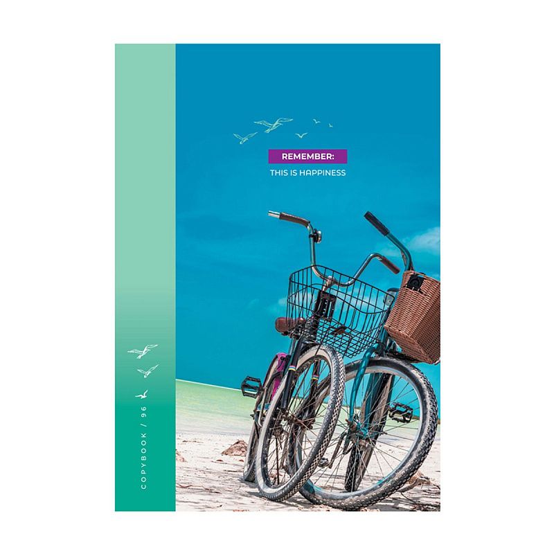 Тетрадь 96л., А4, клетка BG "Это и есть счастье"