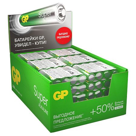 Батарейка GP Super G-Tech AAA (LR03) 24A алкалиновая, SB4