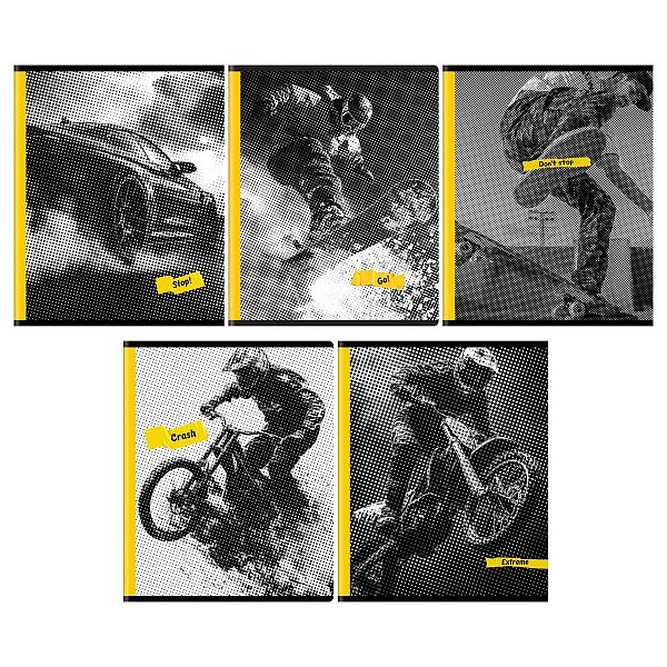 Тетрадь 96л., А5, клетка BG "Желтый кадр", суперэконом