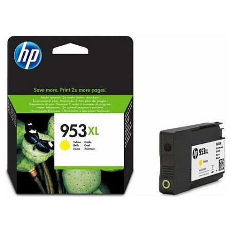 Картридж струйный HP (F6U18AE) Officejet Pro 8710/8210 №953XL, желтый, увеличенный ресурс 1600 стр., оригинальный 