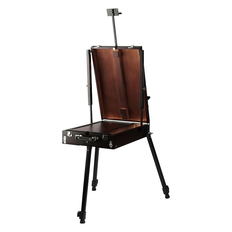 Этюдник напольный с ремнем и палитрой Гамма "Студия", 78*92*180см, сосна, коричневый