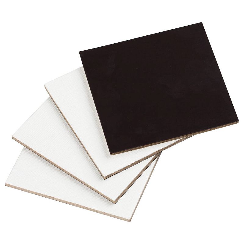 Набор холстов на магните Гамма "Студия", квадратный, 4шт., 7,5*7,5см, 100% хлопок, 280г/м2, мелкое зерно