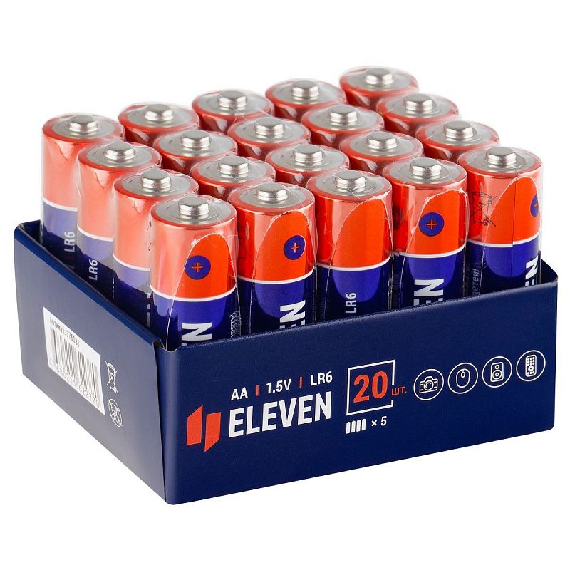 Батарейка Eleven AA (LR6) алкалиновая, OS20