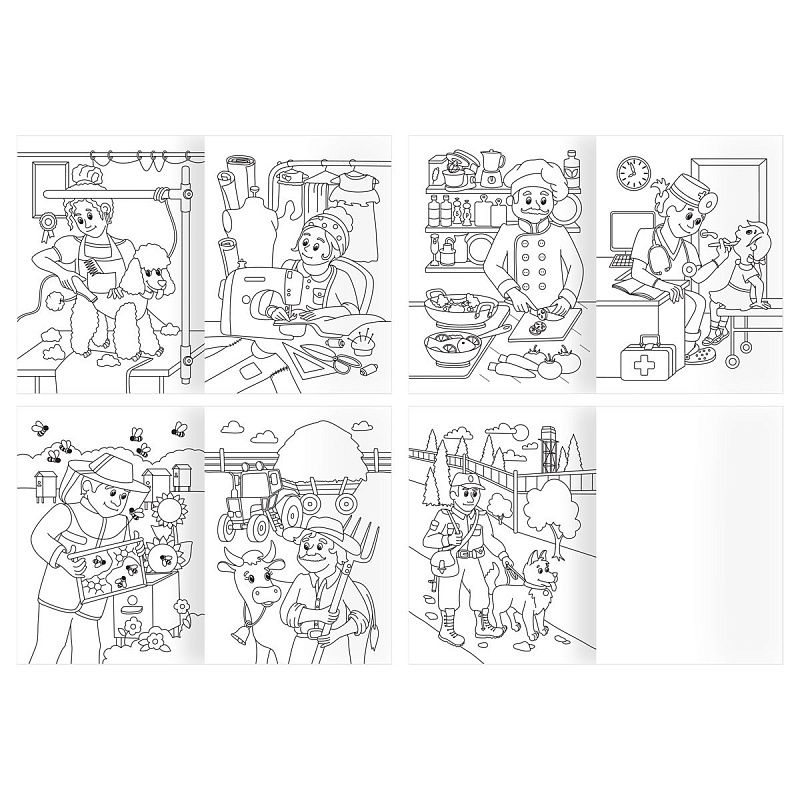 Раскраска А4, 16 стр., ТРИ СОВЫ "Любимая раскраска"