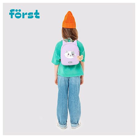 Рюкзак Först F-Kids "Little kitty" 25*21*10см, 1 отделение, уплотненная спинка 