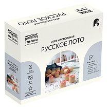 Игра настольная ТРИ СОВЫ "Русское лото", с бочонками, картонная коробка